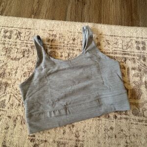 Gray Nike yoga sports bra